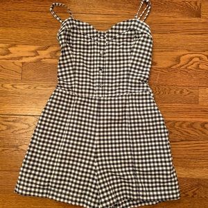 gingham romper
